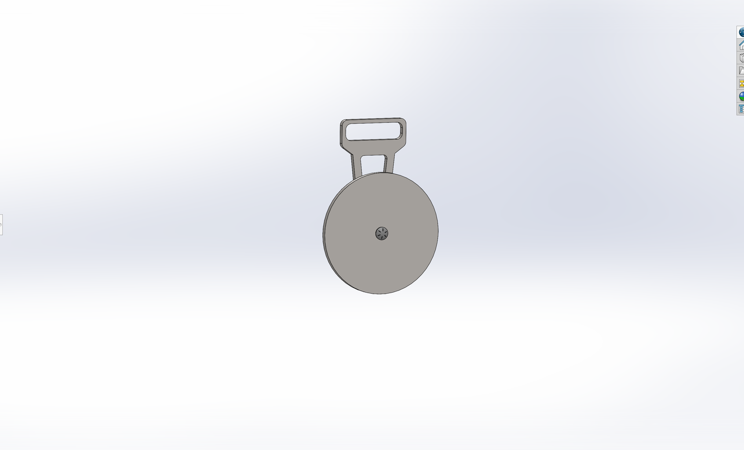 AR500 8" Round Hanging Target with Hanger and Hardware Kit