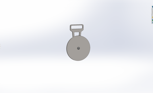 AR500 8" Round Hanging Target with Hanger and Hardware Kit