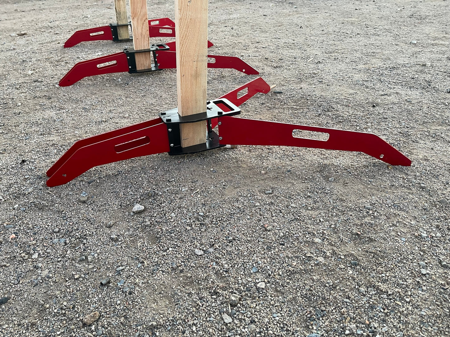 Direct Hit Target Light Weight Folding Target Stand - 4 Leg For 2x4 Post - With Aluminum legs