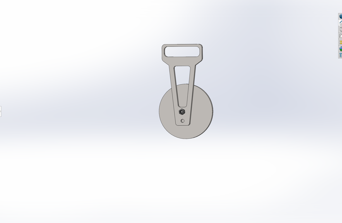 AR500 6" Round Hanging Target with Hanger and Hardware Kit