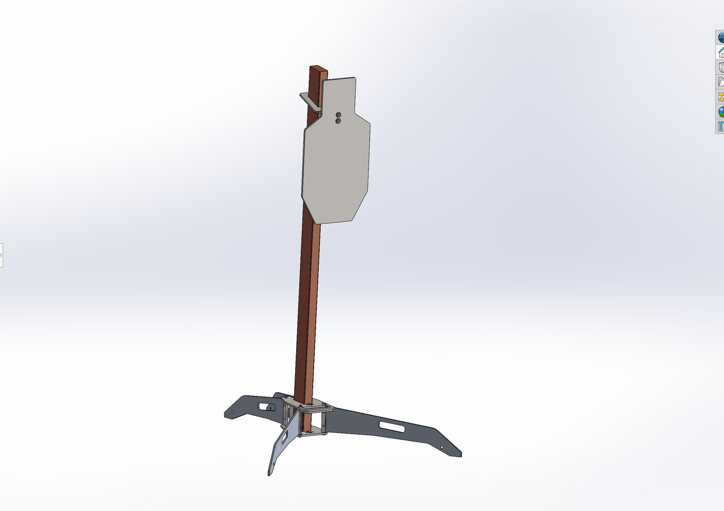 AR500 Target - C Zone Hanging With Top Handle and Hardware Kit