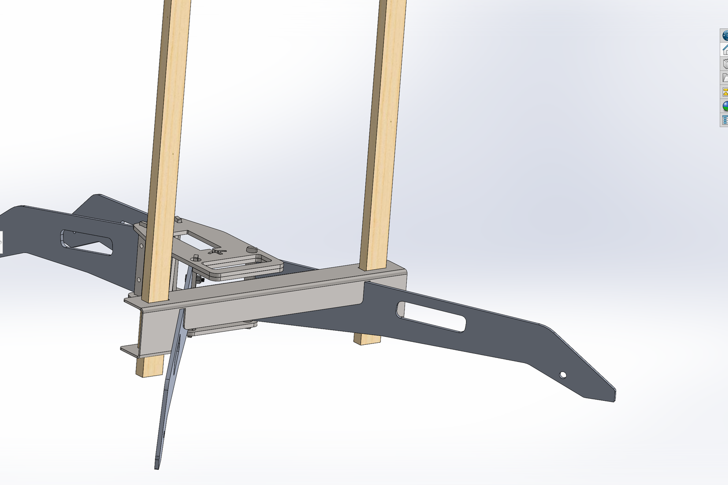 Direct Hit Target Folding Target Stand - 4 Leg For 2x4 Post - With Steel legs