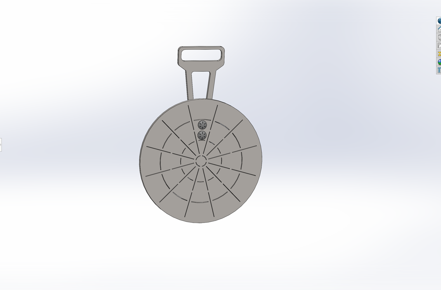 AR500 12" Round Accuracy Hanging Target with Hanger and Hardware Kit