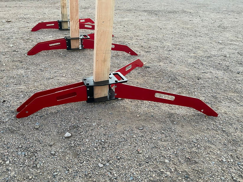 Direct Hit Target Light Weight Folding Target Stand - 4 Leg For 2x4 Po ...
