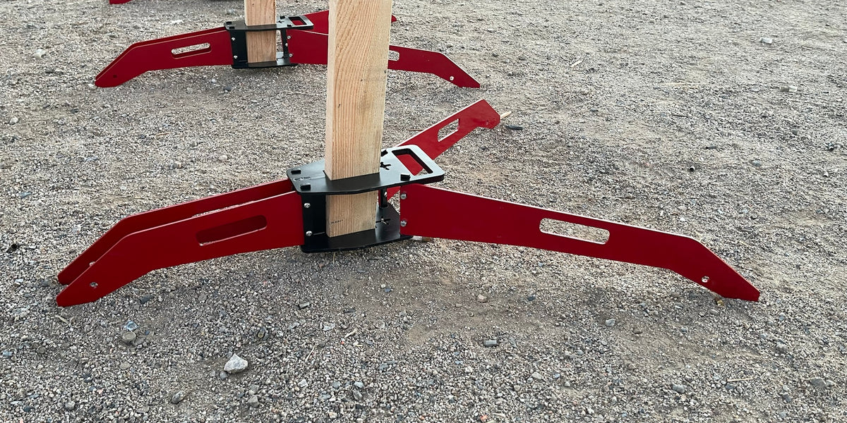 Direct Hit Target Light Weight Folding Target Stand - 4 Leg For 2x4 Po ...