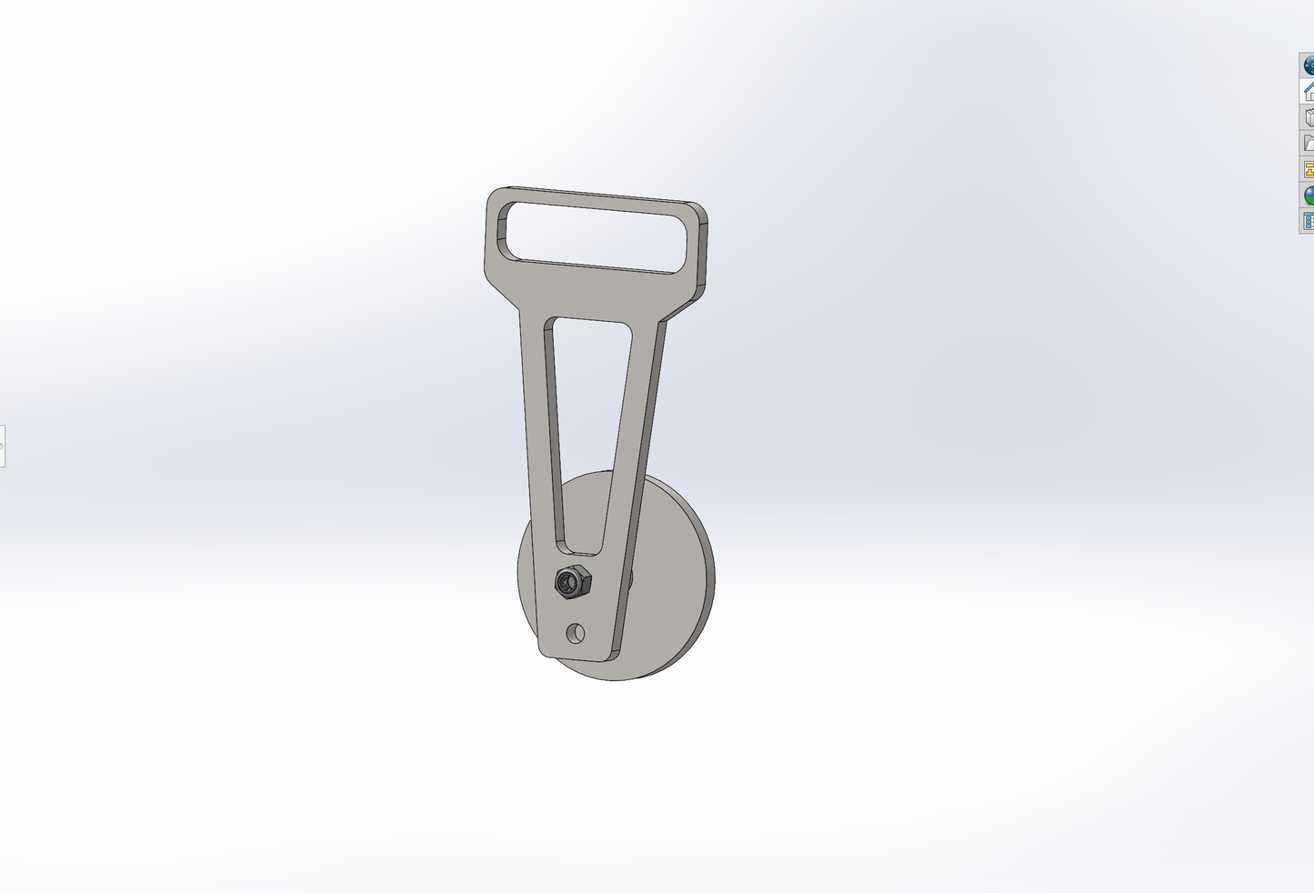 AR500 4" Round Hanging Target with Hanger and Hardware Kit