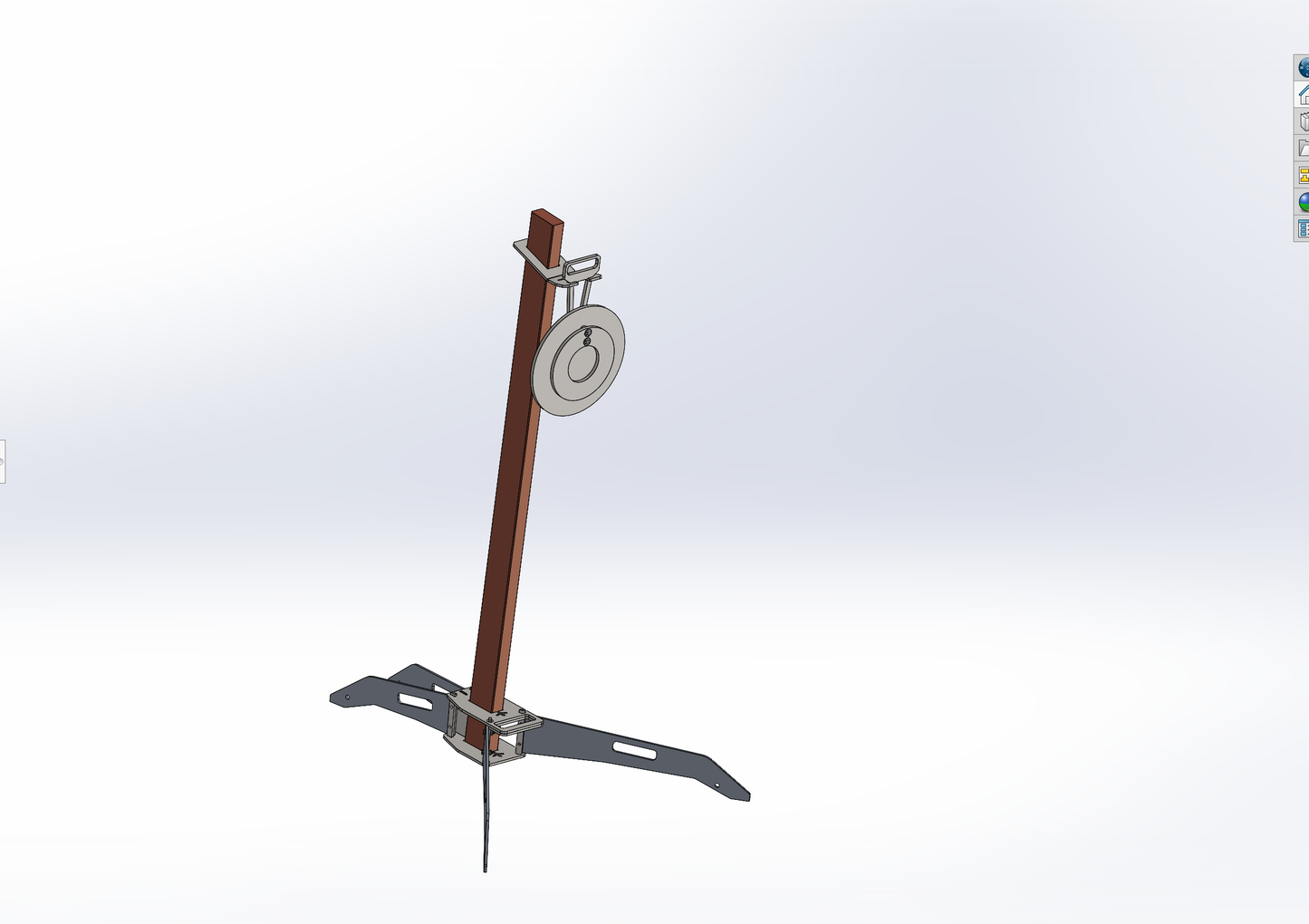 AR500 12" Round Bullseye Hanging Target with Hanger and Hardware Kit