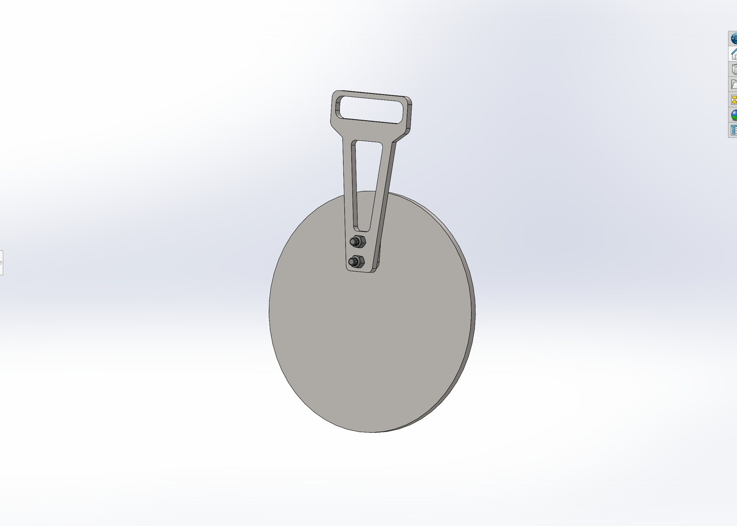 AR500 12" Round Bullseye Hanging Target with Hanger and Hardware Kit