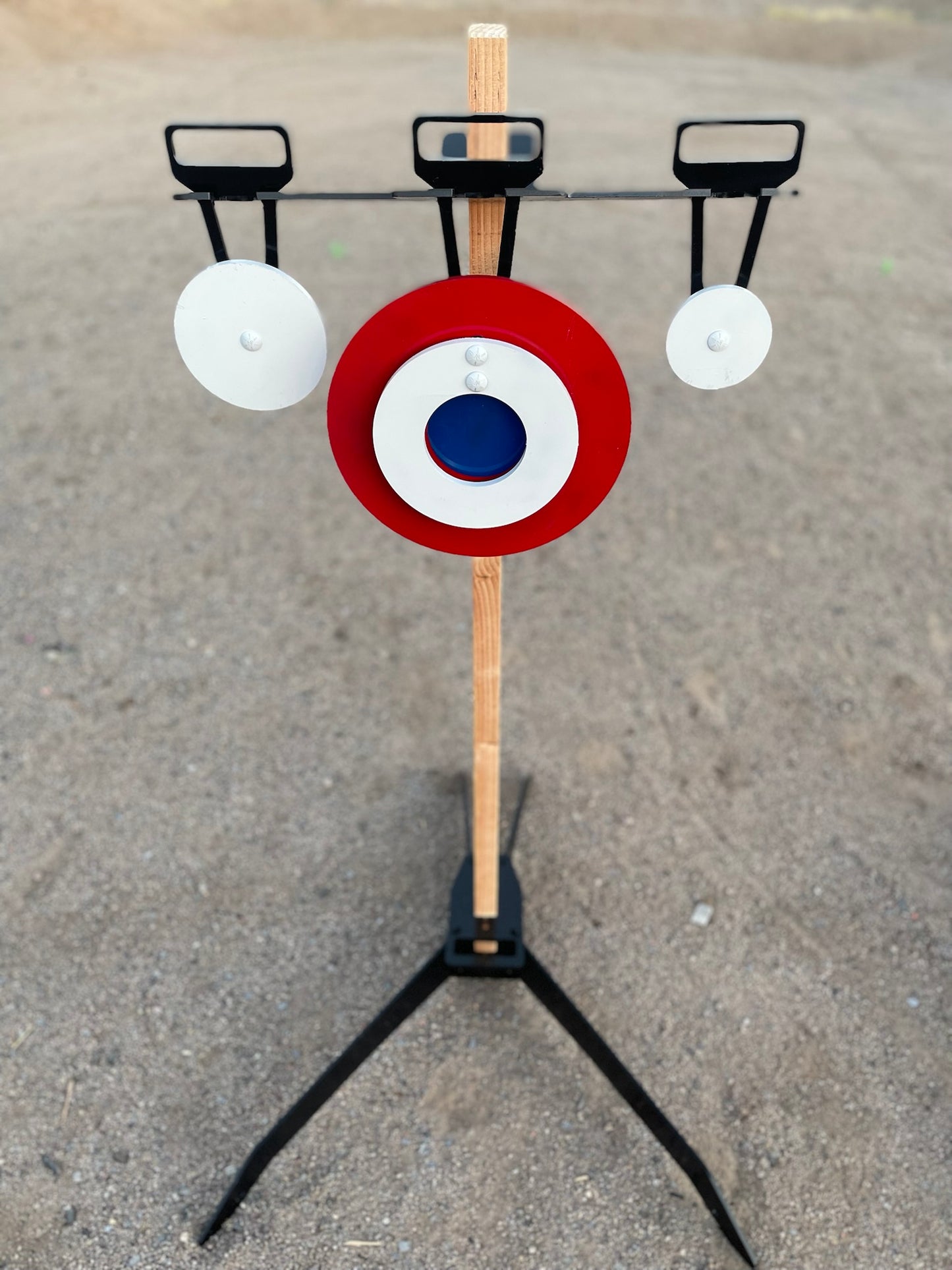 AR500 12" Round Bullseye Hanging Target with Hanger and Hardware Kit