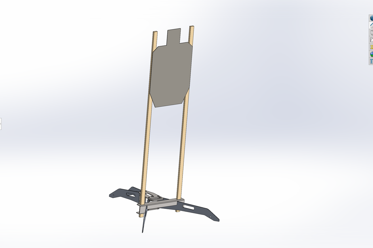 Large Paper Target Display Rack 4 Leg Folding Target Stand add on Paper Target Holder kit — Direct Hit ...