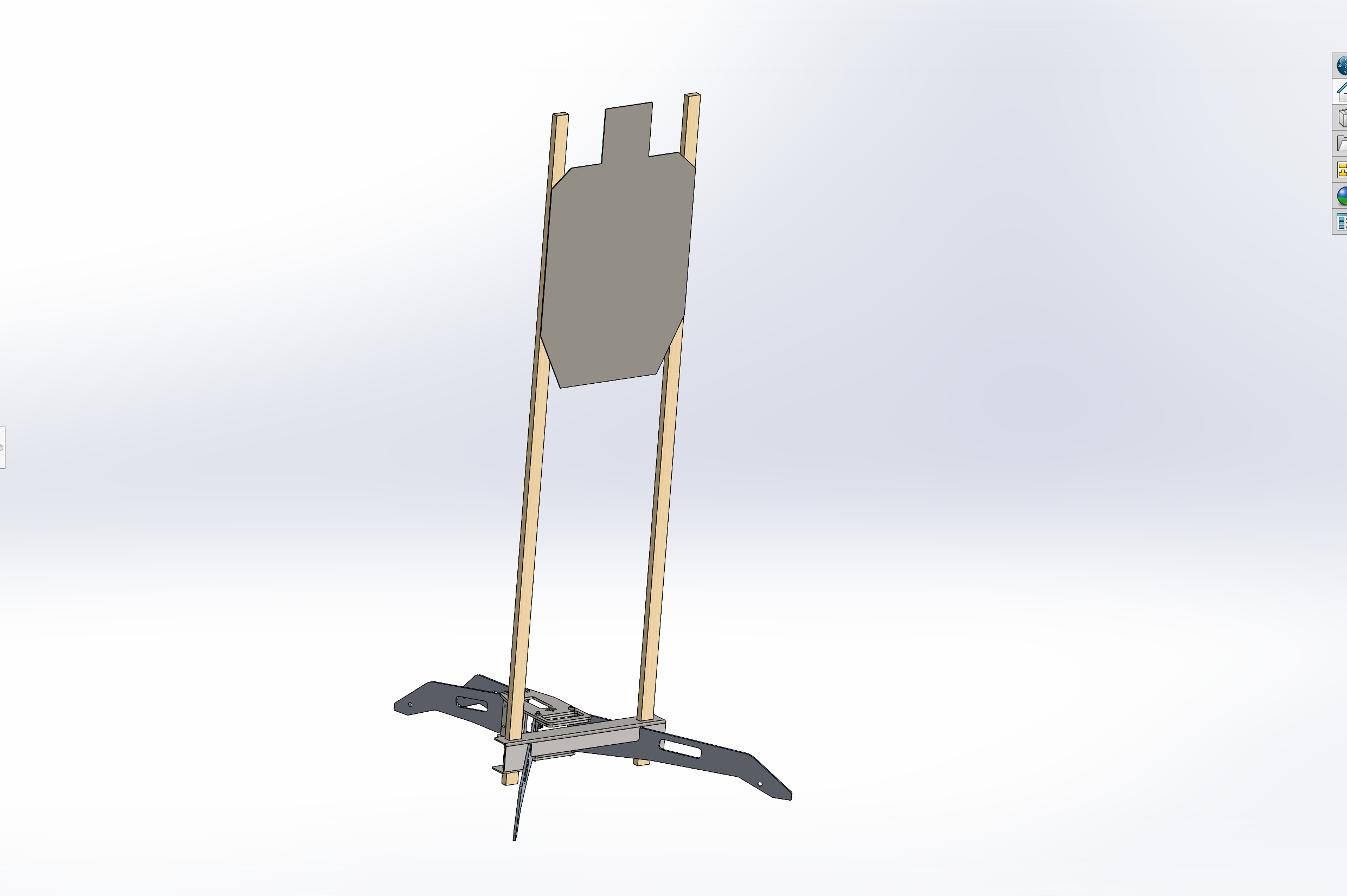 4 Leg Folding Target Stand add on Paper Target Holder kit