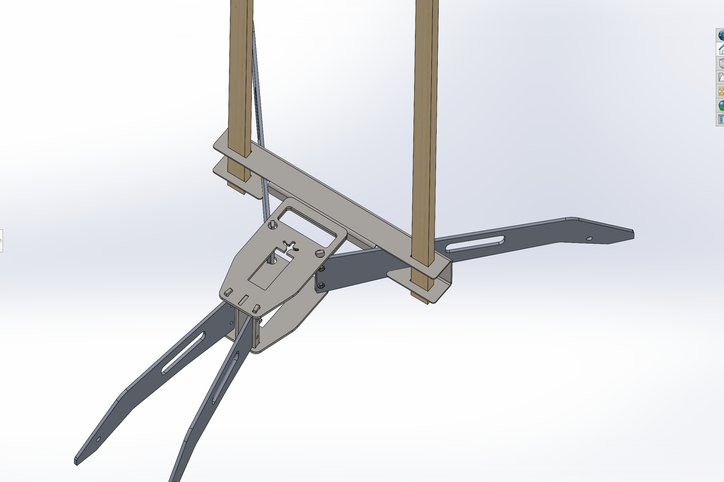 Direct Hit Target Folding Target Stand - 4 Leg For 2x4 Post - With Steel legs