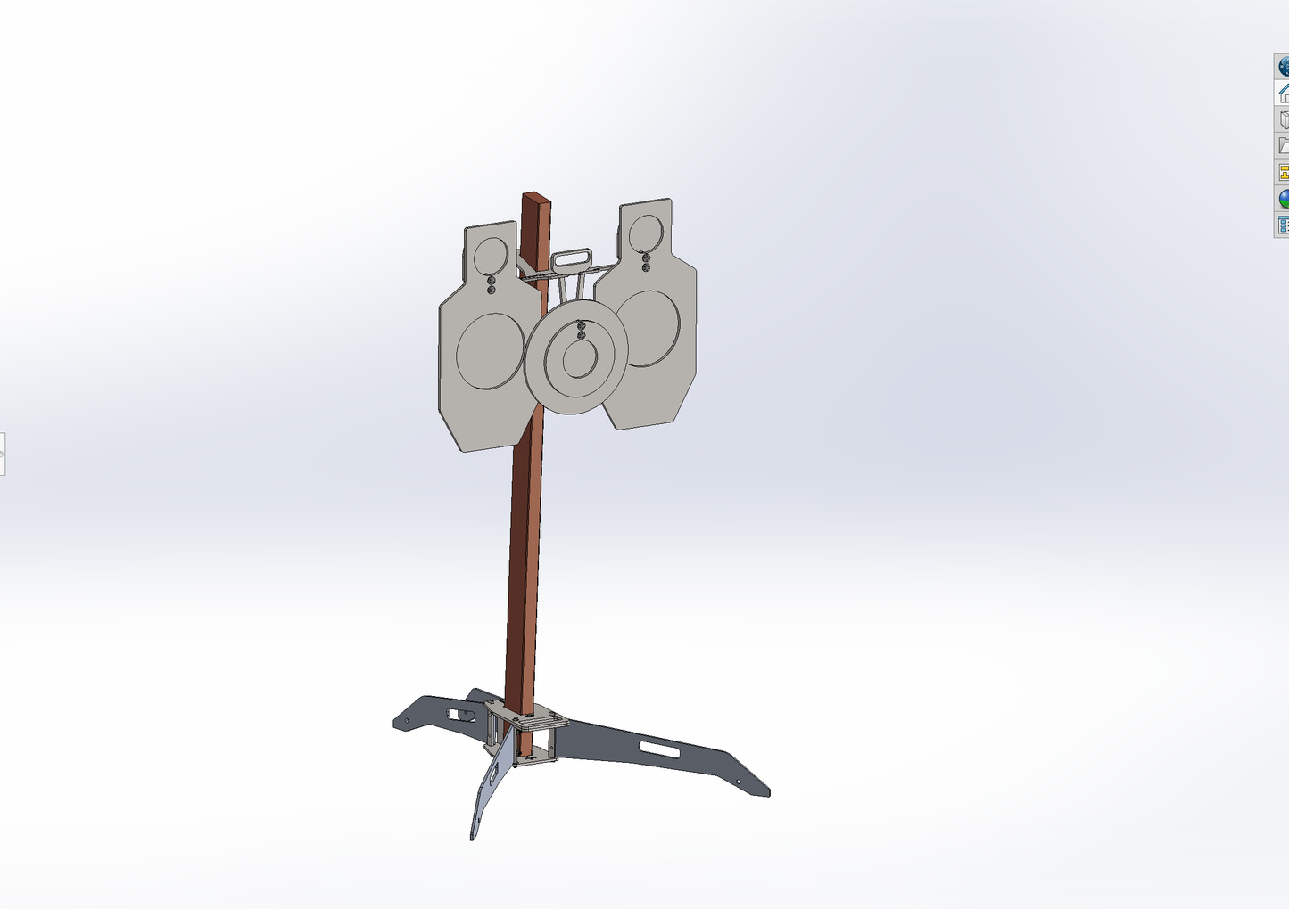 3 Position T-Shaped Target Hanger Bracket - 2x4 Quick Install