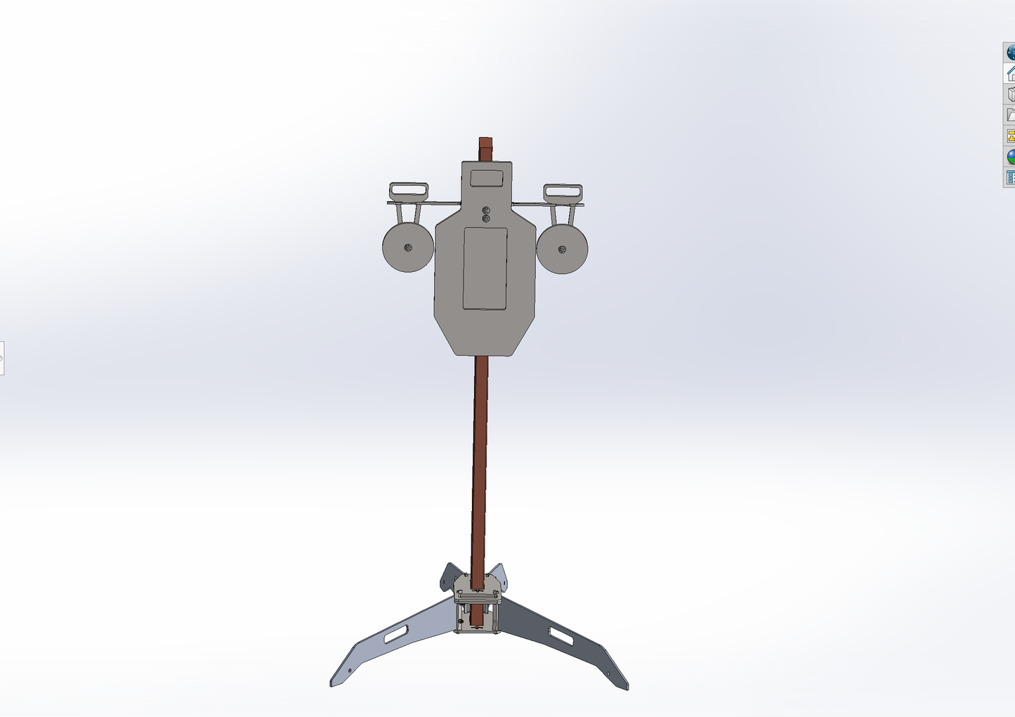 Direct Hit Target Folding Target Stand - 4 Leg For 2x4 Post - With Steel legs